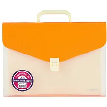 Купить Портфель пластиковый "Two colors", А4, 12 отделений — Фото №1