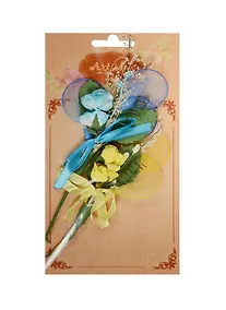 Купить Набор бутоньерок розы с тройной сеточкой (2шт) (026) (14-00417-026) — Фото №1