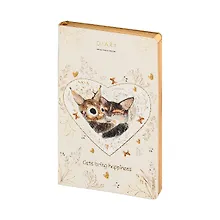 Купить Ежедневник недат. А5 128л "Love me. КОТИКИ ПРИНОСЯТ СЧАСТЬЕ" иск.кожа, золотой срез, BrunoVisconti — Фото №1