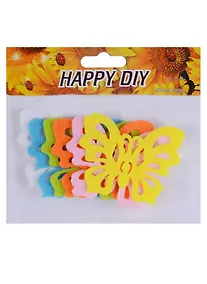 Купить Набор из фетра Бабочки ажурные, 6шт  (пакет с хед)(211-3) — Фото №1