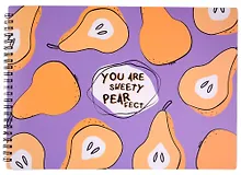 Купить Альбом для рисования Be Smart, "Fruits. Груши", А4, 40 листов, на спирали — Фото №1