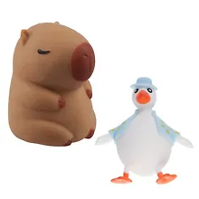 Купить Набор Антистресс мяшка Утка в жилетке желтая+Антистресс мяшка Капибара (упаковка) (15-2255-8788) — Фото №1