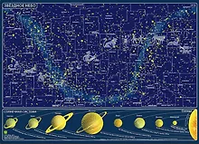 Купить Карта звёздного неба + солнечная система — Фото №1