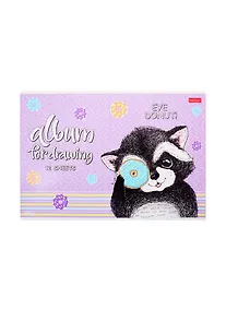 Купить Альбом для рисования Hatber, "Веселый пончик", А4, 12 листов, в ассортименте — Фото №1