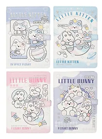 Купить Книга для записей А5 "Little Bunny" с магнитной застежкой, ассорти — Фото №1