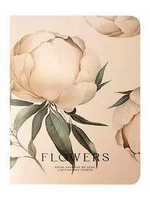 Купить Тетрадь 48л кл. "Peony", айвори, карт.обл., микротекстур-ие, ламинация, скрепка — Фото №1