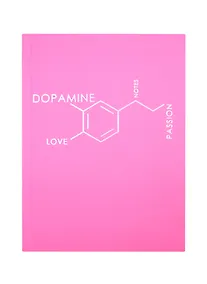 Купить Записная книжка А6 80л лин. "Molecule. Dopamine" интеграл.переплет, Soft Touch, тиснение серебр.фольгой — Фото №1