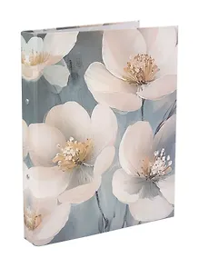 Купить Папка 2 кольца А4 "Цветы на сером" — Фото №1