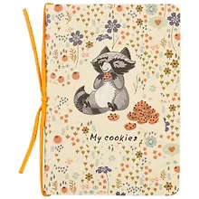 Купить Записная книжка «Енот в цветах», 58 листов, А6 — Фото №1