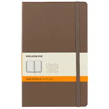 Купить Книга для записей Moleskin Classic Large, твёрдая обложка, коричневая, 120 листов, А5 — Фото №1