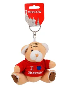 Купить Брелок-мягкая игрушка Мишка-I love Moscow (Москва) (Красный) (MF-ILM-R) — Фото №1