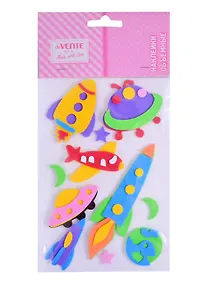 Купить Наклейки объемные deVENTE Космос (фоамиран) (110х180 мм.) (3+) (8002904) (deVente) (упаковка) — Фото №1