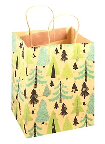 Купить Пакет А5 20х24х11.5см Новый год, крафт, ассорти — Фото №1