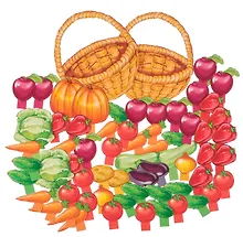 Купить Дидактический набор "Корзинка с овощами". 64 картинки — Фото №1