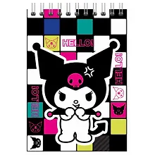 Купить Блокнот А5 60 листов, клетка, "Kuromi-2" гребень — Фото №1