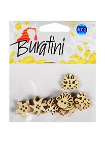 Купить Набор декоративных элементов РТО Обитатели морских глубин (DZ40025) (Buratini) (фанера) (упаковка) — Фото №1