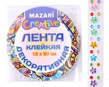 Купить Лента клейкая декоративная со стразами, 50х1.5см — Фото №1