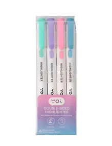 Купить Текстовыделители 04цв "Ease" двухсторонние, Yoi — Фото №1