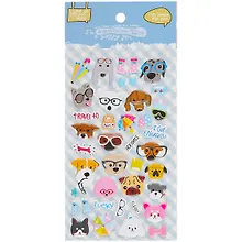 Купить Наклейки зефирные Party Собачки (Yls-007) (9,5*20.5) — Фото №1