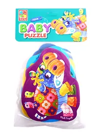 Купить Мягкие пазлы Baby Puzzle Чудо зоопарк 4 картинки, 12 элементов Vladi Toys — Фото №1