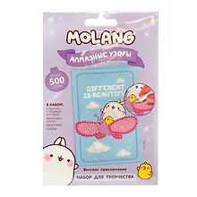 Купить Набор для творчества Molang. Алмазные узоры. Открытка. Летнее приключение / Веселое приключение — Фото №1