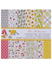 Купить Набор бумаги для скрапбукинга, 15*15см, 24 листа, 12 дизайнов In Autumn (11-3) (11-22345-11-3) — Фото №1