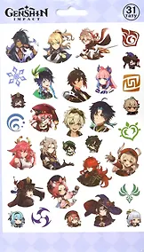 Купить Геншин. Переводные тату — Фото №1