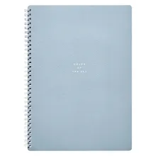 Купить Тетрадь А4 96л кл. "Block", голубой, карт.обл., спираль, микротекстурирование, ламинация — Фото №1