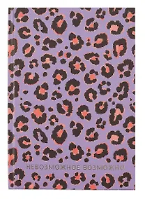 Купить Книга для записей А5 100л кл. "Леопард" 7БЦ, мат.лам, тиснение фольгой, офсет — Фото №1