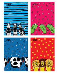 Купить Тетрадь в клетку Marker Arte, "Мохнаты-полосаты", 40 листов, в ассортименте — Фото №1