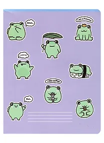 Купить Тетрадь в клетку Эксмо, "Kawaii. Лягушки", 48 листов — Фото №1