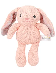 Купить Мягкая игрушка Кролик вязаный (розовый) (25см) (12-202602-MSHN9_6) — Фото №1