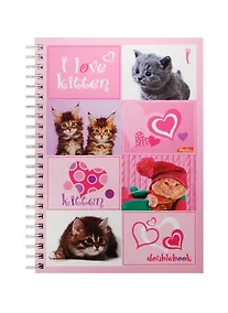 Купить Тетрадь в клетку Hatber, "Котята-Щенки", 80 листов, в ассортименте — Фото №1