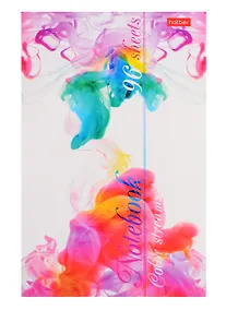 Купить Блокнот А5 96л кл. "Потоки цвета" карт.обл., скоба — Фото №1