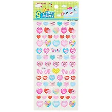 Купить Наклейки зефирные Сердечки-пожелания, 3 вида (10*24) — Фото №1