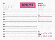 Купить Планер недат. А5 48л "Аниме" скоба, вертик. — Фото №1