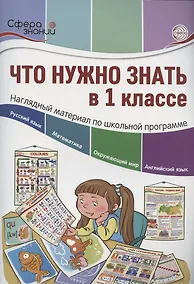 Купить Что нужно знать в 1 классе: наглядный материал по школьной программе — Фото №1