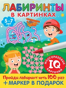 Купить Лабиринты в картинках. Пиши-стирай. Для детей 5-7 лет — Фото №1