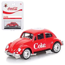 Купить 450027 Машинка литая коллекционная Motor City - Die-сast модель Coca-Cola 1967 Volkswagen Beetle, масштаб 1:50 (металлическая), возраст 14+ — Фото №1