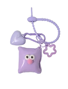 Купить Брелок-обвес на сумку Подушечка с глазками Лавандовая (текстиль) (12-3307032615-6131) — Фото №1