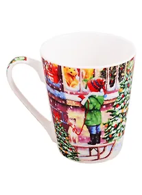 Купить Кружка новогодняя "На прогулке", 310 мл — Фото №1