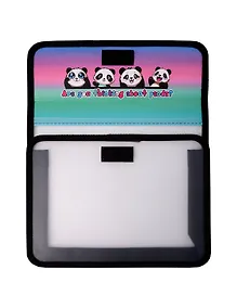 Купить Папка для тетрадей А5 "Эмодзи панда " липучка, Оникс — Фото №1