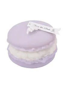 Купить Свеча ароматическая Макарун лавандовый (3,5х4,5) (12-202509-HD-25) — Фото №1