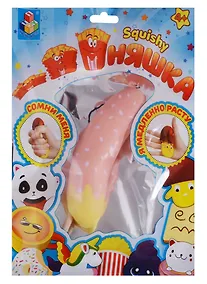 Купить 1toy Игрушка-сквиши Мммняшка squishy Банан в карамели (Т12313) (упаковка) (3+) — Фото №1