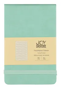 Купить Блокнот А6- 100л лин. "Joy Book. Ментоловый" 7БЦ, иск.кожа, тонир.блок, скругл.углы, горизонт.резинка, карман — Фото №1