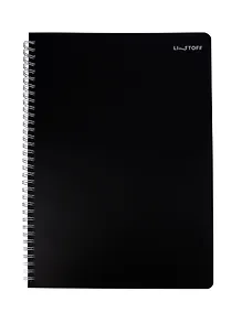 Купить Тетрадь А4 80л кл. "Onyx" пласт.обл., спираль — Фото №1
