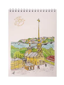 Купить Блокнот А5 "Петропавловская крепость" спираль — Фото №1