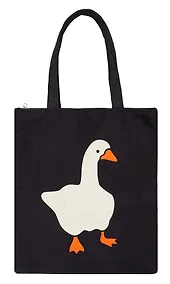 Купить Сумка-шоппер на молнии Гусь (38х35) (текстиль, флис) (12-11522-202303-2) Bookvalno — Фото №1