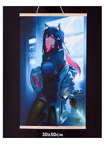 Купить Набор для творчества "Картина по номерам на подвесе "Полуночная встреча". ПАННО. Аниме. 30х50 см — Фото №1