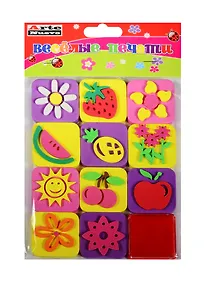 Купить Набор для детского творчества Arte Nuevo Веселые печати Ягоды, подушечка с чернилами+веселые штампы — Фото №1